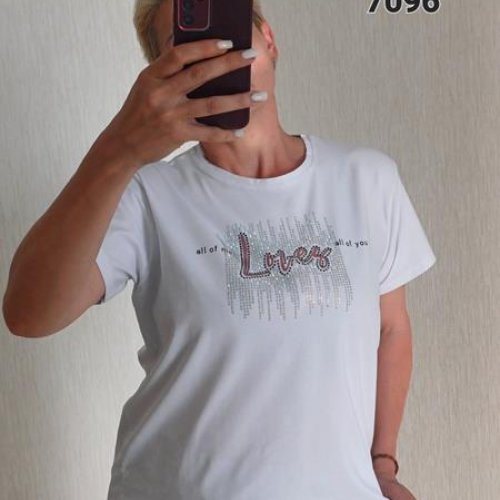 Футболка FSN (48-54) 7096 white (лето) FSN 7096 white