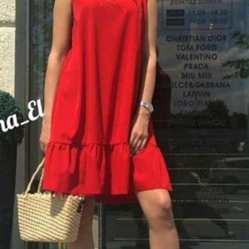 Платье Met&March (one size) 8088 red (лето) Met&March 8088 red