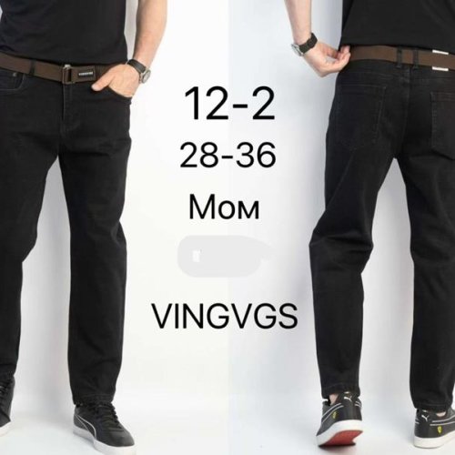 Джинсы Vingvgs (28-36) 12-2 black (деми) Vingvgs 12-2 black