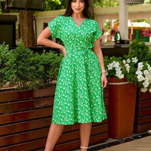 Платье WideRange (42-56) 811 green (лето) WideRange 811 green