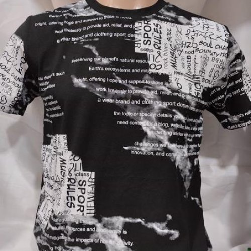 Футболка Panda (S-2XL) 1975 black (лето) Panda 1975 black