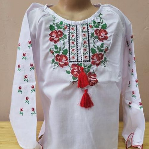 Вышиванка Limerense (122-176) LM64 white (деми) Limerense LM64 white