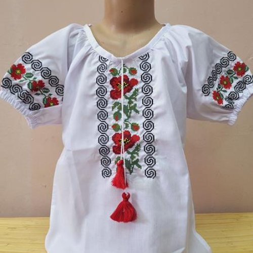 Вышиванка Limerense (122-176) LM67 white (лето) Limerense LM67 white