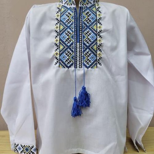 Вышиванка Limerense (152-176) LM86 white (деми) Limerense LM86 white