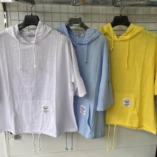 Футболка Yafeier (XL-4XL) 376 l.blue (лето) Yafeier 376 l.blue