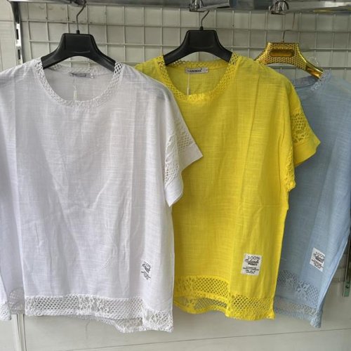 Футболка Yafeier (XL-4XL) 383 l.blue (лето) Yafeier 383 l.blue