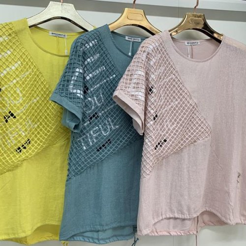 Футболка Yafeier (3XL-6XL) 7378 beige (лето) Yafeier 7378 beige