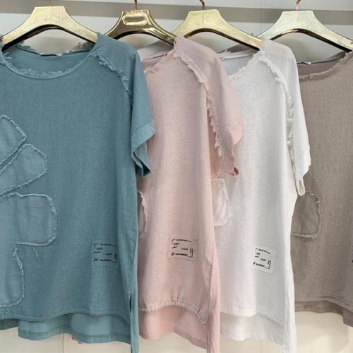 Футболка Yafeier (3XL-6XL) 7563 pink (лето) Yafeier 7563 pink