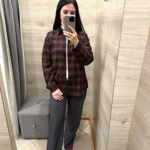 Рубашка Yafeier (2XL-5XL) 505 brown (деми) Yafeier 505 brown