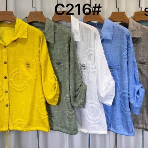 Рубашка Yafeier (50-56) C216 khaki (лето) Yafeier C216 khaki