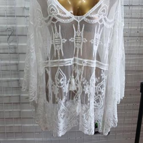 парео sss Annet (one size) AM1808 white (лето) sss Annet AM1808 white
