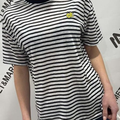 Футболка Met&March (one size) 2572 l.grey-black (лето) Met&March 2572 l.grey-black