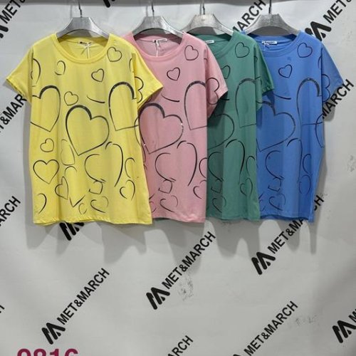 Футболка Met&March (one size) 9816 blue (лето) Met&March 9816 blue