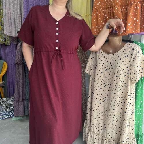 Платье Eskobo (48-62) E46 wine (лето) Eskobo E46 wine