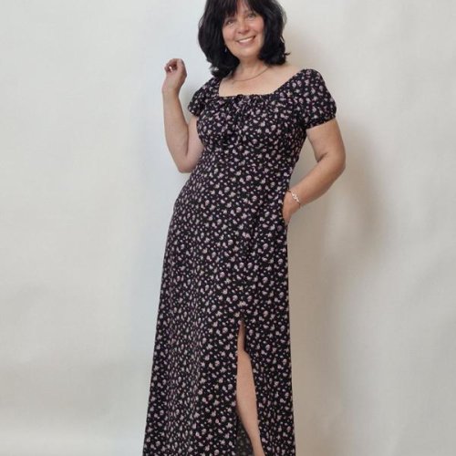 Платье LIArt (48-54) 950 black-pink (лето) LIArt 950 black-pink