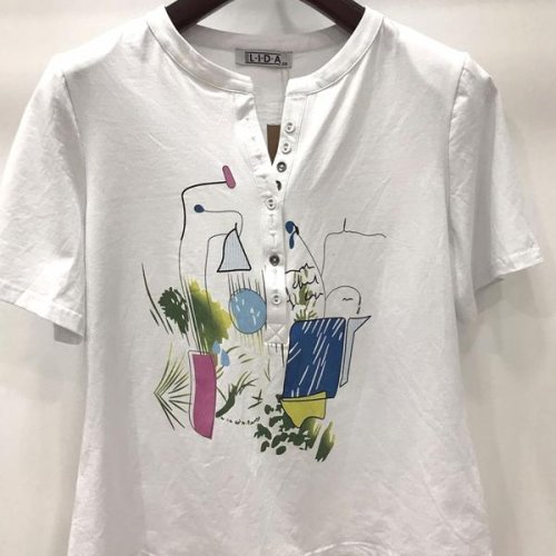 Футболка LIDA (52-62) 2725-1 white (лето) LIDA 2725-1 white