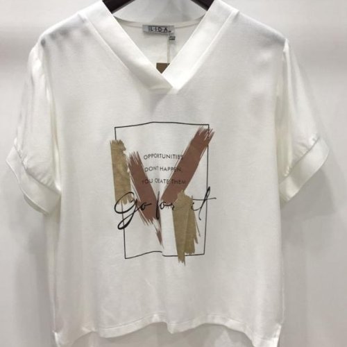 Футболка LIDA (52-62) 9550-1 white (лето) LIDA 9550-1 white