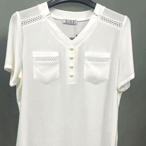Футболка LIDA (52-62) 2730 white (лето) LIDA 2730 white