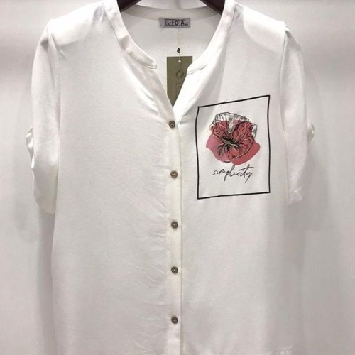 Рубашка LIDA (52-62) 2739 white (лето) LIDA 2739 white