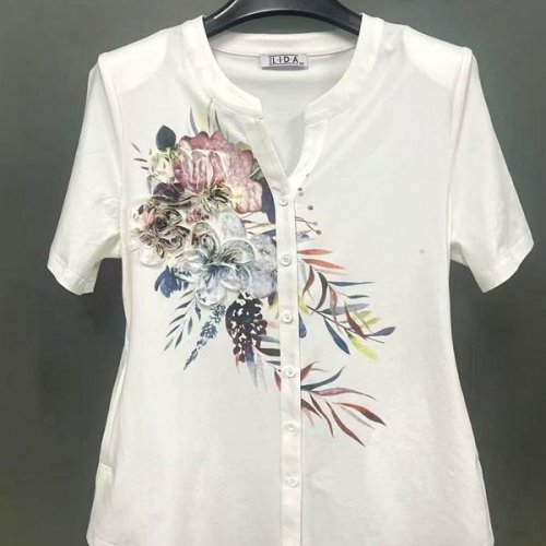 Рубашка LIDA (52-62) 0414 white (лето) LIDA 0414 white