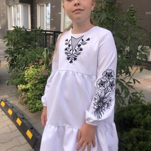 Платье Moda school (138-146) M23 white (лето) Moda school M23 white