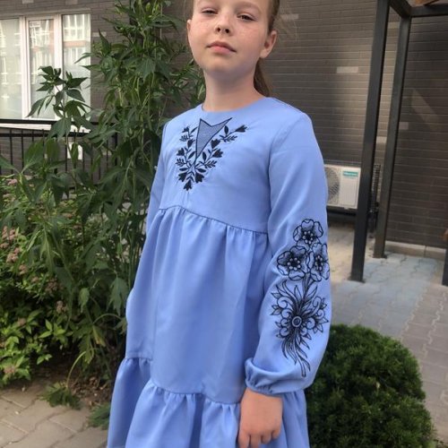Платье Moda school (138-146) M24 l.blue (лето) Moda school M24 l.blue