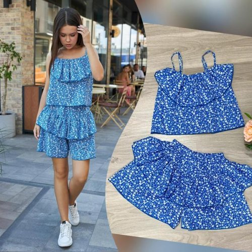 Костюм Moda school (146-164) 0408 l.blue (лето) Moda school 0408 l.blue