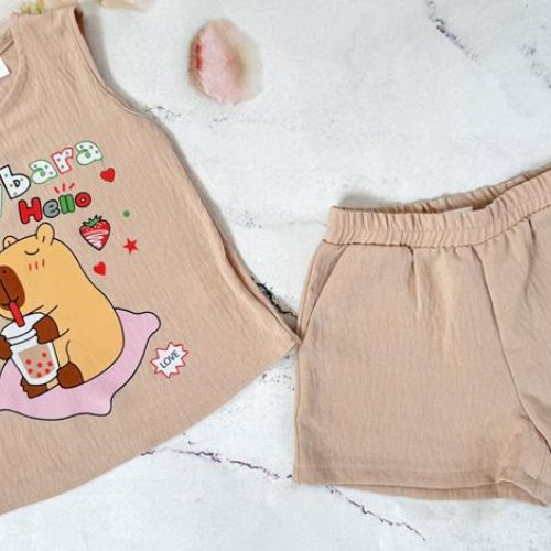 Костюм Moda school (98-116) 8546 beige (лето) Moda school 8546 beige