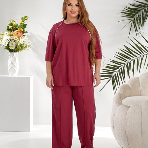 Костюм OSKA (50-56) 6088 wine (лето) OSKA 6088 wine