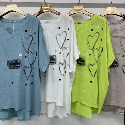Футболка Yafeier (3XL-6XL) 9599 beige (лето) Yafeier 9599 beige