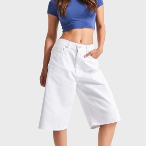 Бриджи Jeans Style (34-42) 3278-S4 white (лето) Jeans Style 3278-S4 white