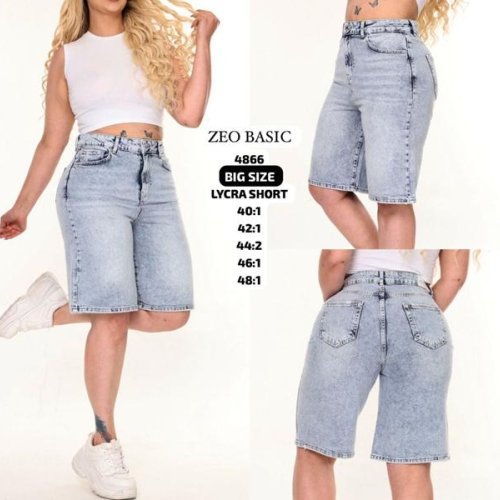Шорты Jeans Style (40-48) 4866 grey (лето) Jeans Style 4866 grey