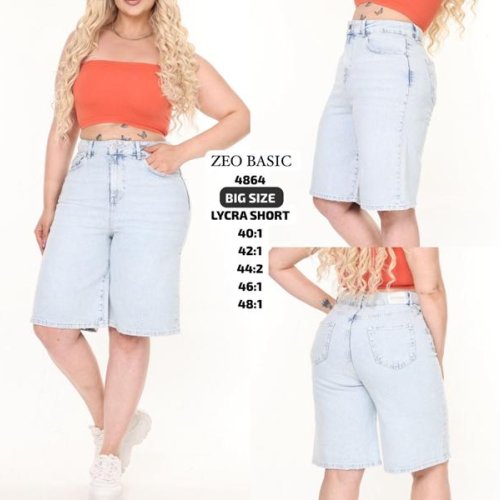 Шорты Jeans Style (40-48) 4864 l.blue (лето) Jeans Style 4864 l.blue