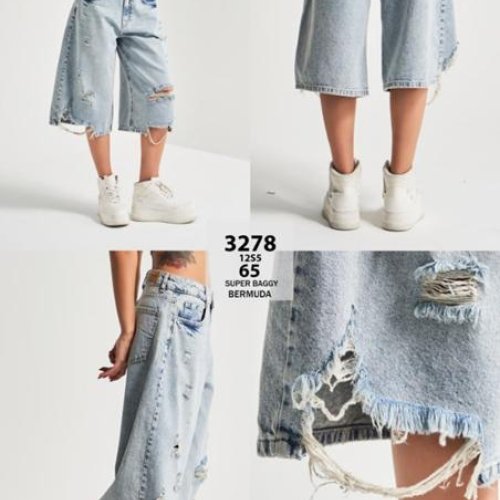 Бриджи Jeans Style (34-42) 3278-65 l.blue (лето) Jeans Style 3278-65 l.blue