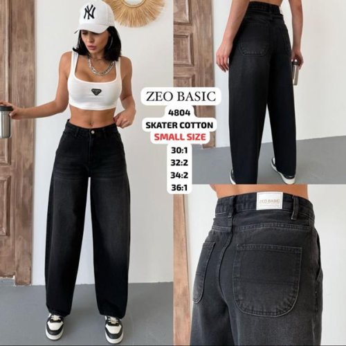 Джинсы Jeans Style (30-36) 4804 black (деми) Jeans Style 4804 black