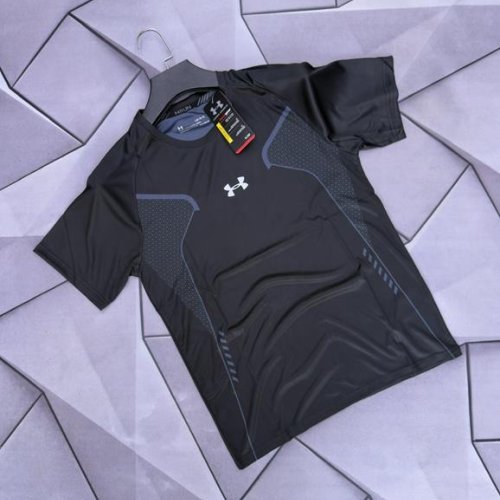 Футболка Rassul (L-3XL) 6135 black (лето) Rassul 6135 black