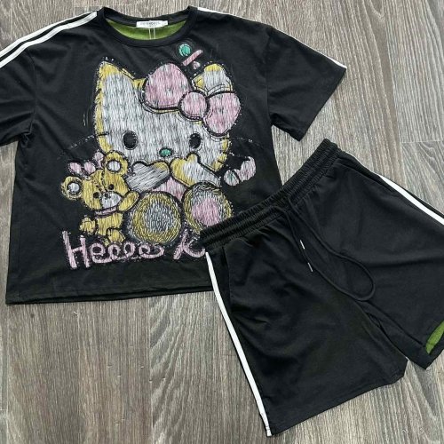 Костюм Шаолинь (M-XL) BH8510 black-green (лето) Шаолинь BH8510 black-green