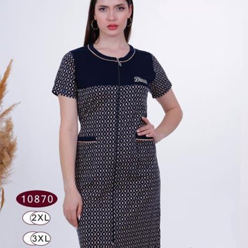Халат Romeo life (50-54) 10870 navy (лето) Romeo life 10870 navy