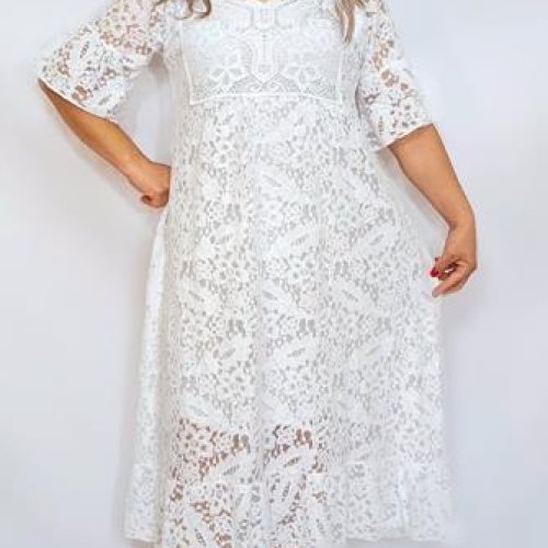 Платье Romeo life (50-54) RL498 white (лето) Romeo life RL498 white