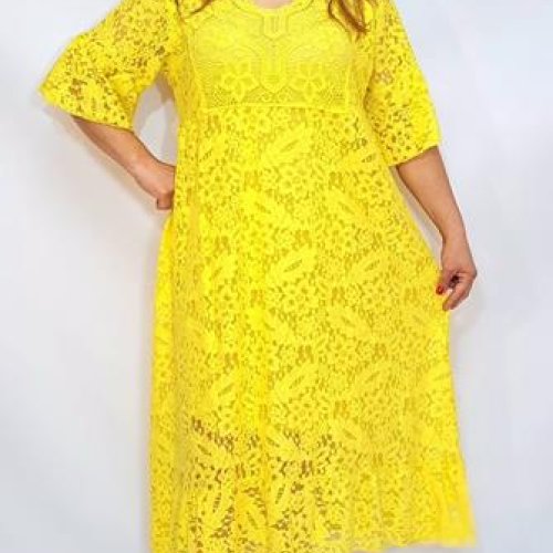 Платье Romeo life (50-54) RL500 yellow (лето) Romeo life RL500 yellow