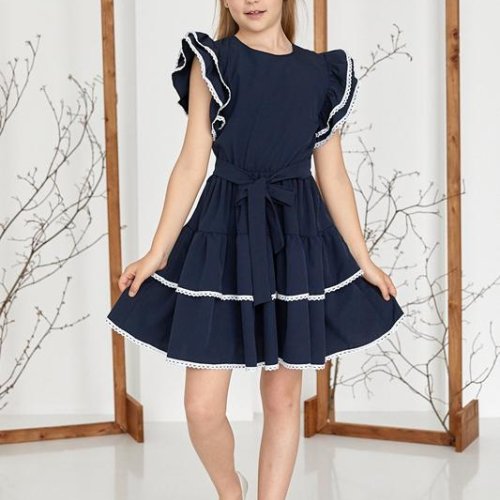 Платье Moda school (122-146) M28 navy (лето) Moda school M28 navy