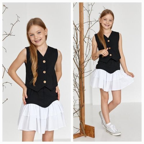 Костюм Moda school (122-146) M29 black (лето) Moda school M29 black