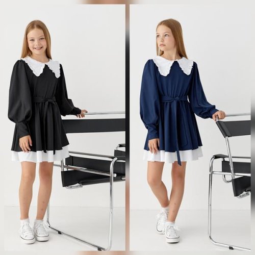 Платье Moda school (134-158) M39 navy (лето) Moda school M39 navy