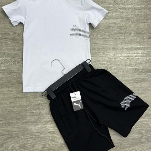 Костюм MirWear kids (9-13) 284-2-285 white-black (лето) MirWear kids 284-2-285 white-black