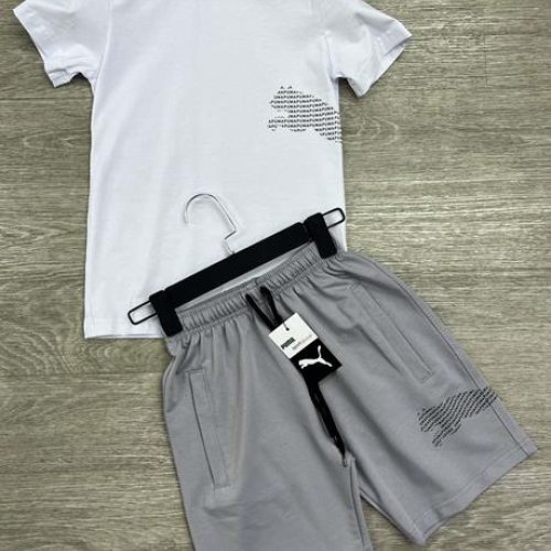 Костюм MirWear kids (13-17) 284-3-285 white-grey (лето) MirWear kids 284-3-285 white-grey