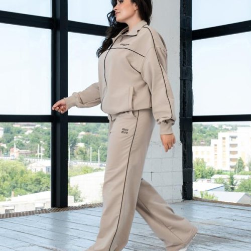 Костюм спорт AZNA (XL-4XL) Д150 beige (деми) AZNA Д150 beige