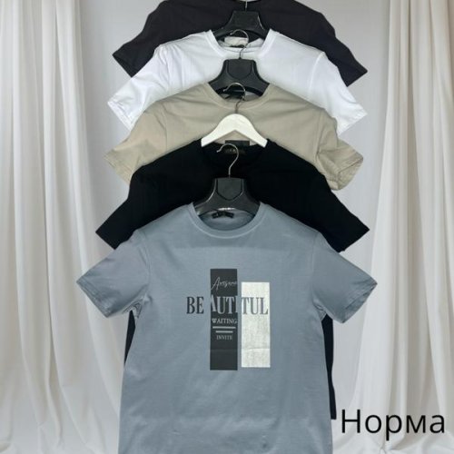 Футболка Hai (48-56) H398 black (лето) Hai H398 black