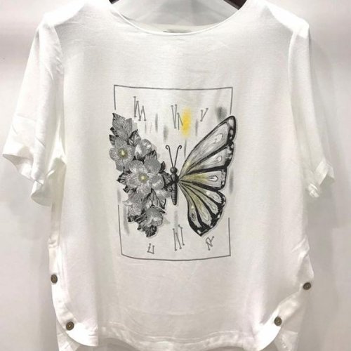 Футболка LIDA (52-62) 3706 white (лето) LIDA 3706 white