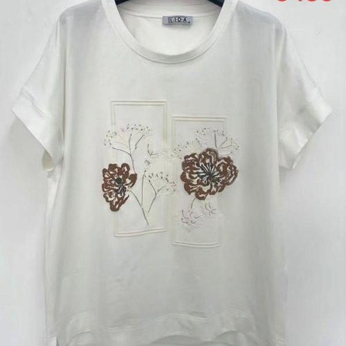 Футболка LIDA (52-62) 3435 white (лето) LIDA 3435 white
