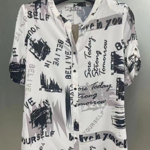 Рубашка LIDA (52-62) 2861 white (лето) LIDA 2861 white